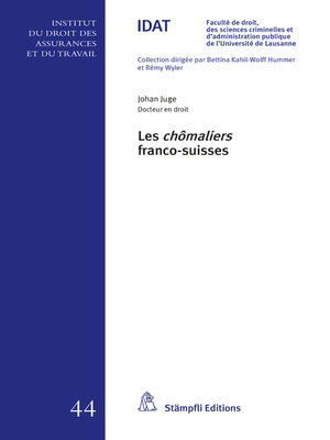 cover image of Les chômaliers franco-suisses